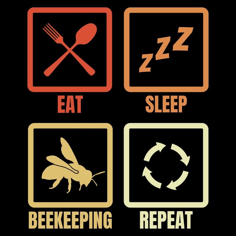 Manger Dormir Apiculture Répéter