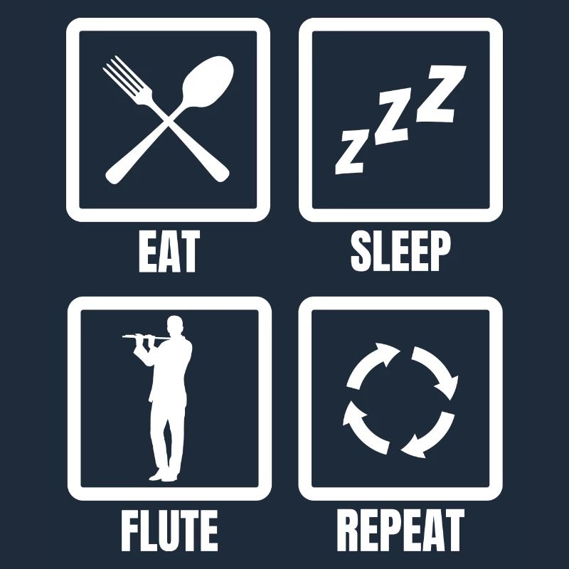 Manger Sommeil Flûte Répéter