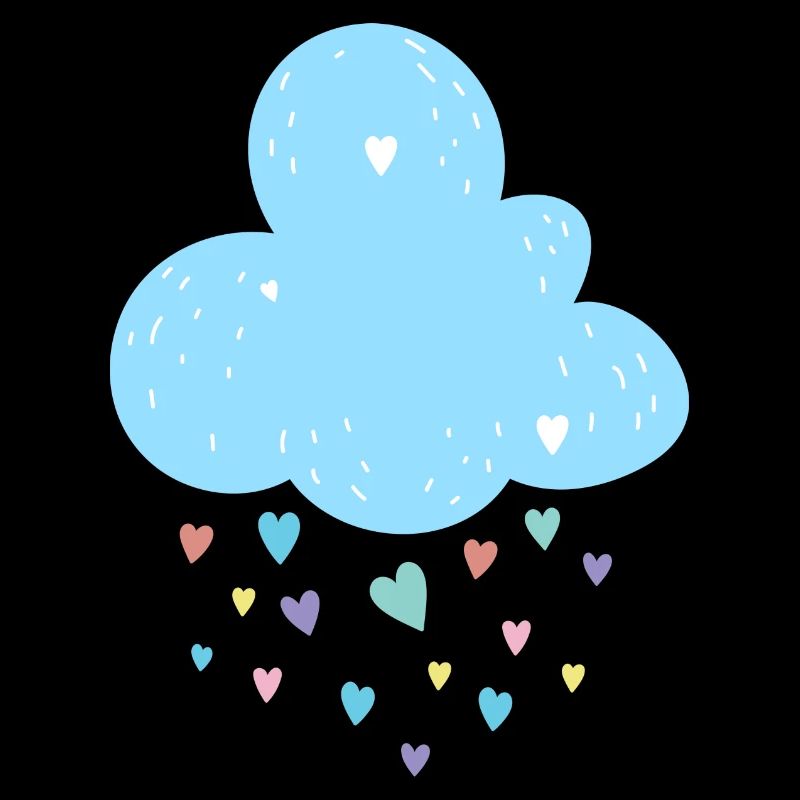 Pastel Cloud Hearts Shower