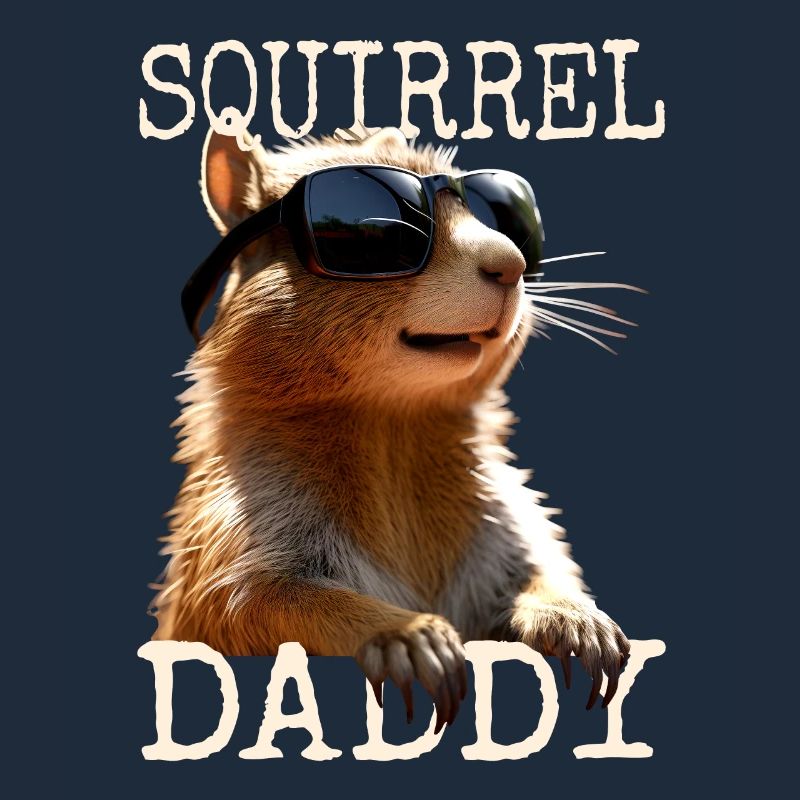 Squirrel Daddy Eichhörnchen Papa Vatertag Dad