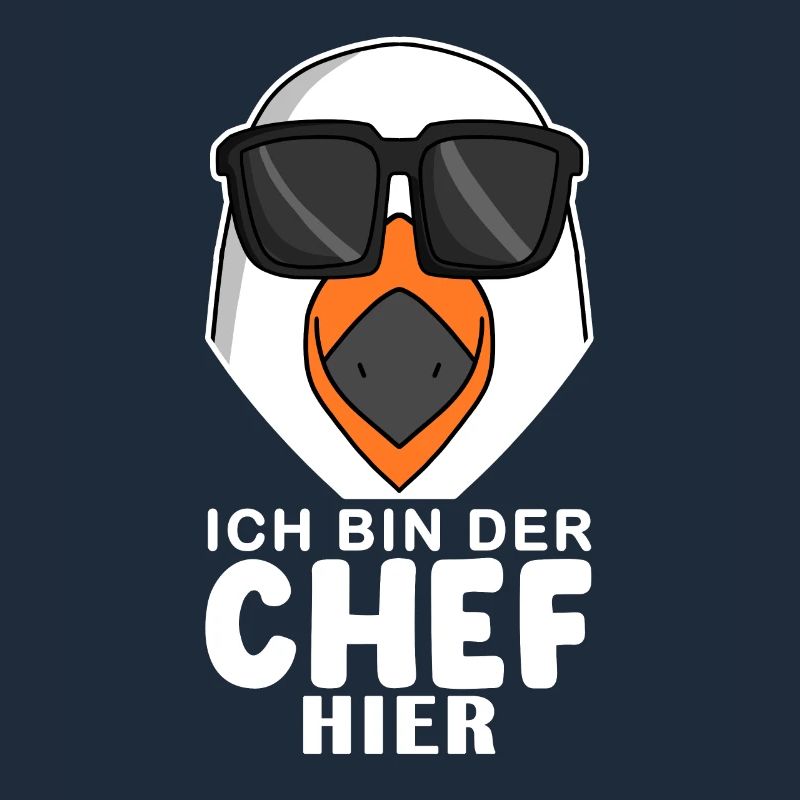 Chef Spruch mit Möwe Motiv