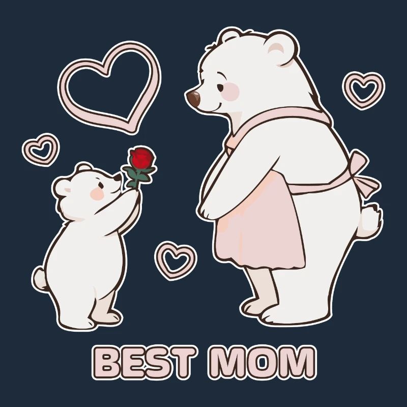 Bären Herzen Beste Mutter Muttertag