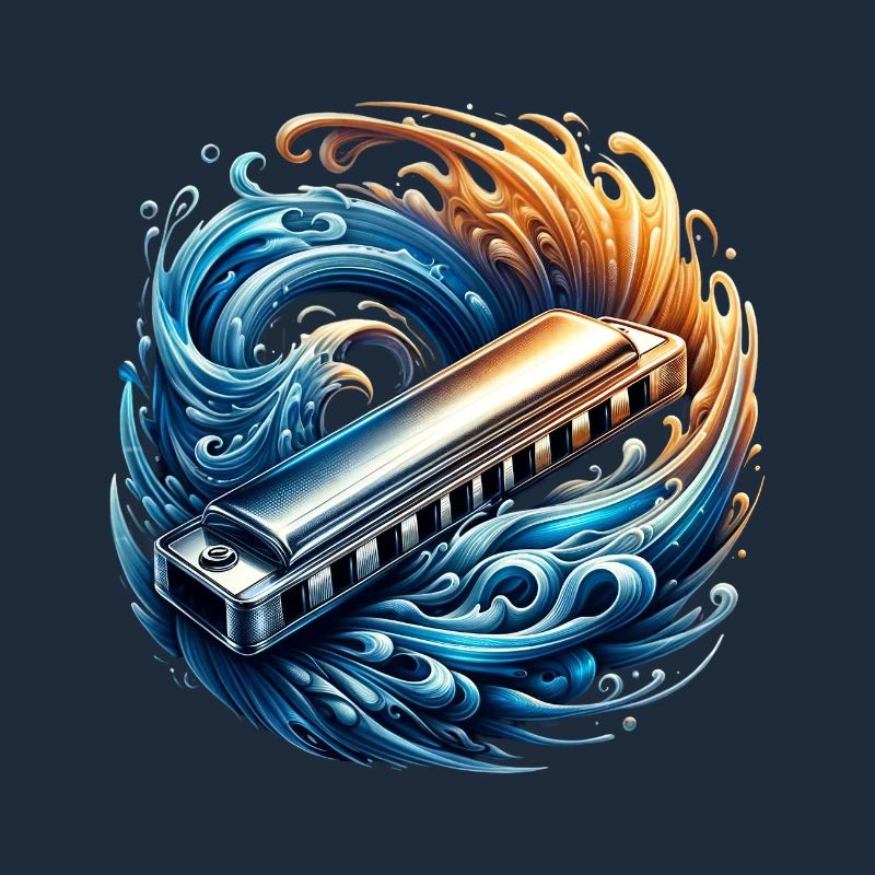Harmonica abstract design