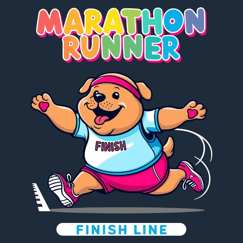 Dog Marathon Runner