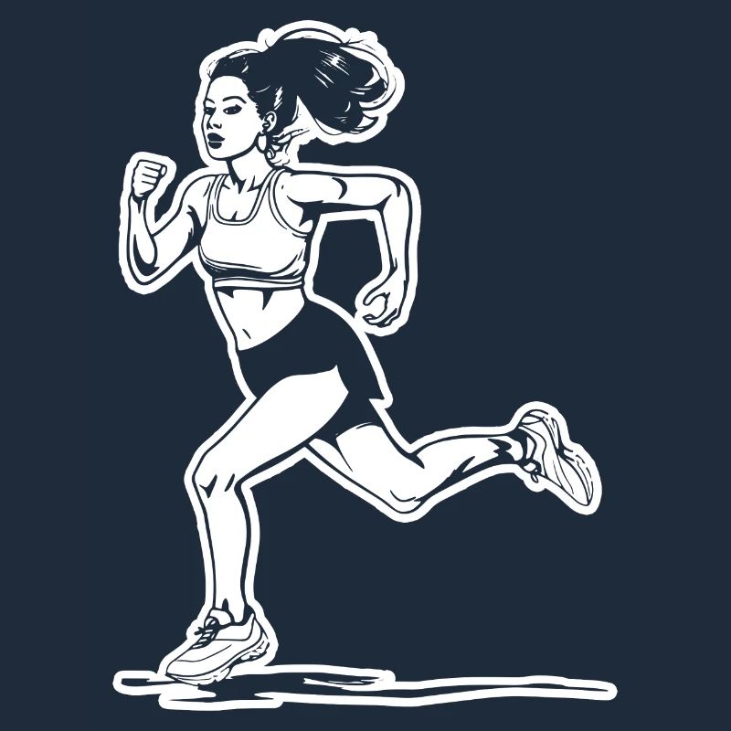Läuferin Skizze