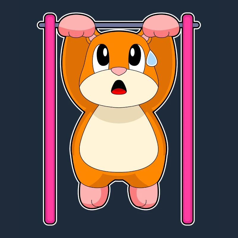 Hamster Bodybuilder Pull-ups Bodybuilding