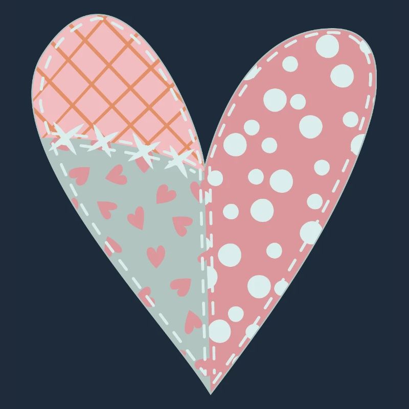 Patchwork Heart No6