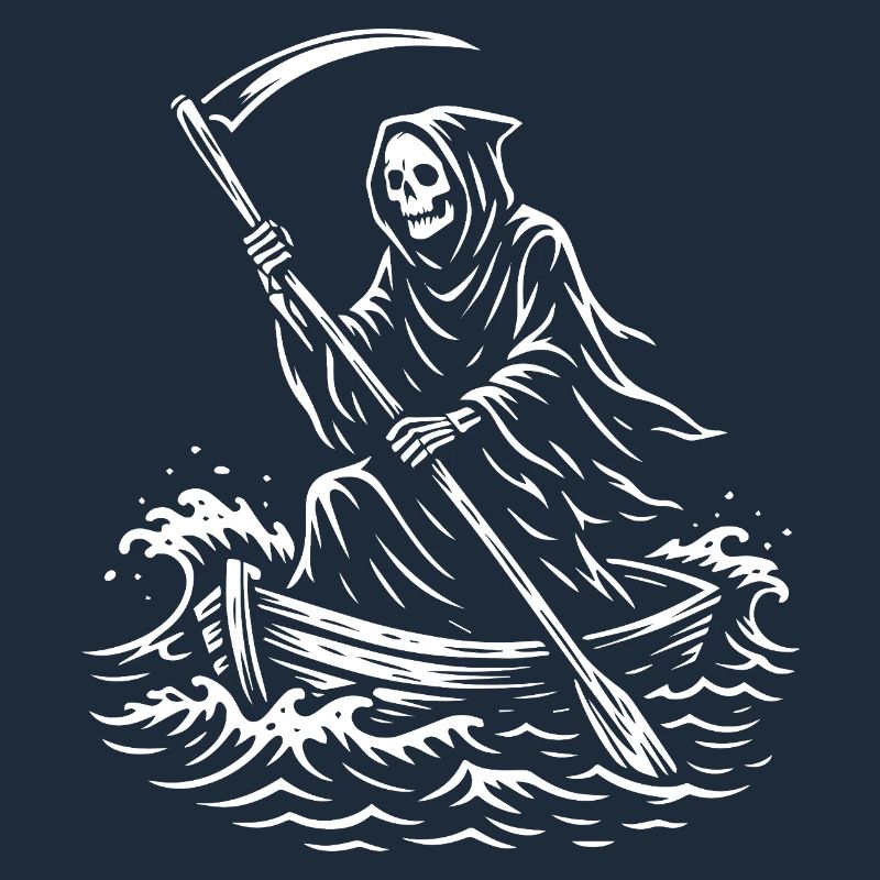 Conception de bateau Macabre Grim Reaper