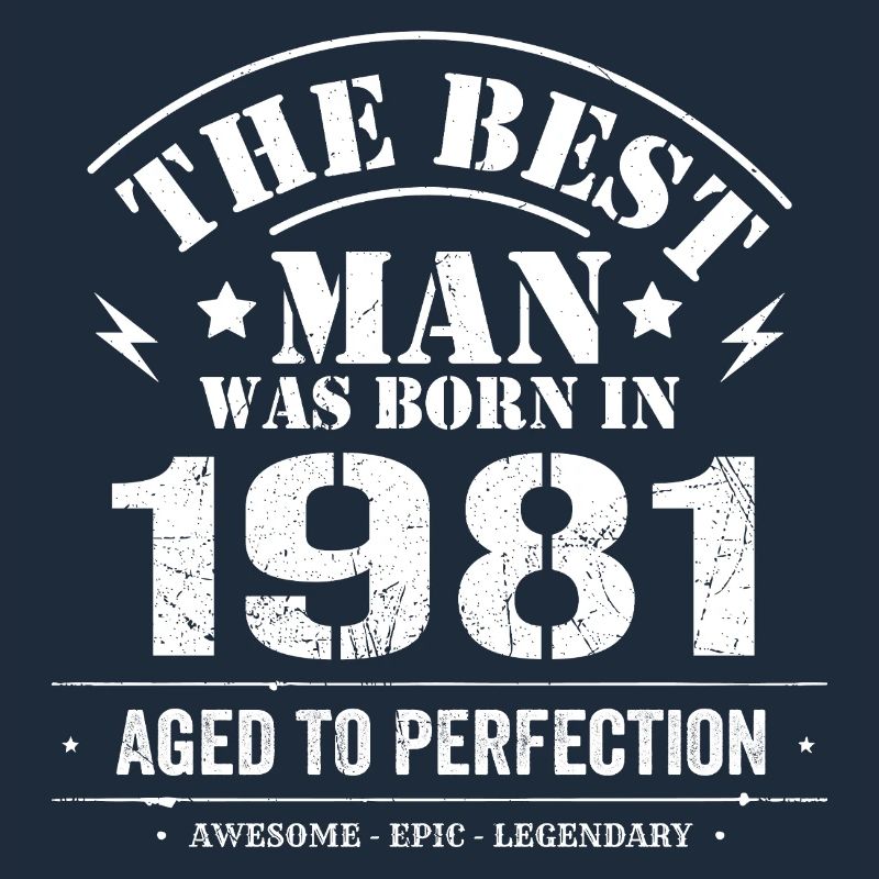 Geboren im 1981 Geburtstag 1981 - 44 Jahre Retro