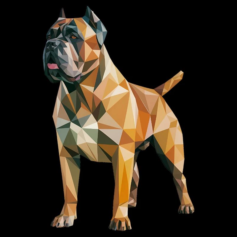 Mastiff - Cool Low Poly  Logo