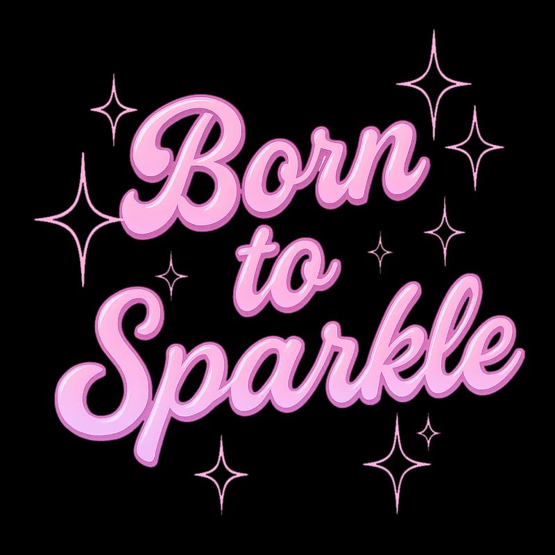 born to sparkle / y2k statement design