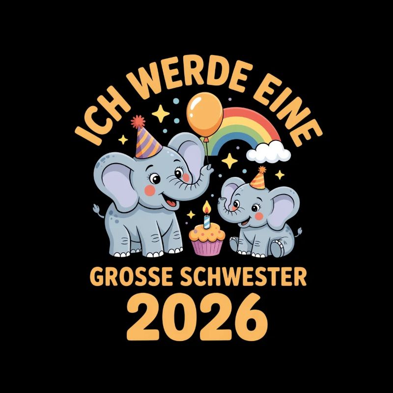 Ich werde eine grosse Schwester 2026 Elefant