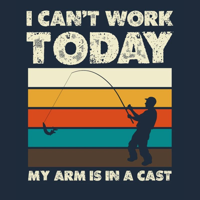 I can't work today Arm in a cast
