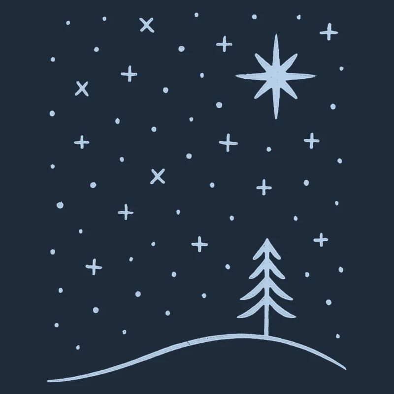 Polar Tree Snowflakes