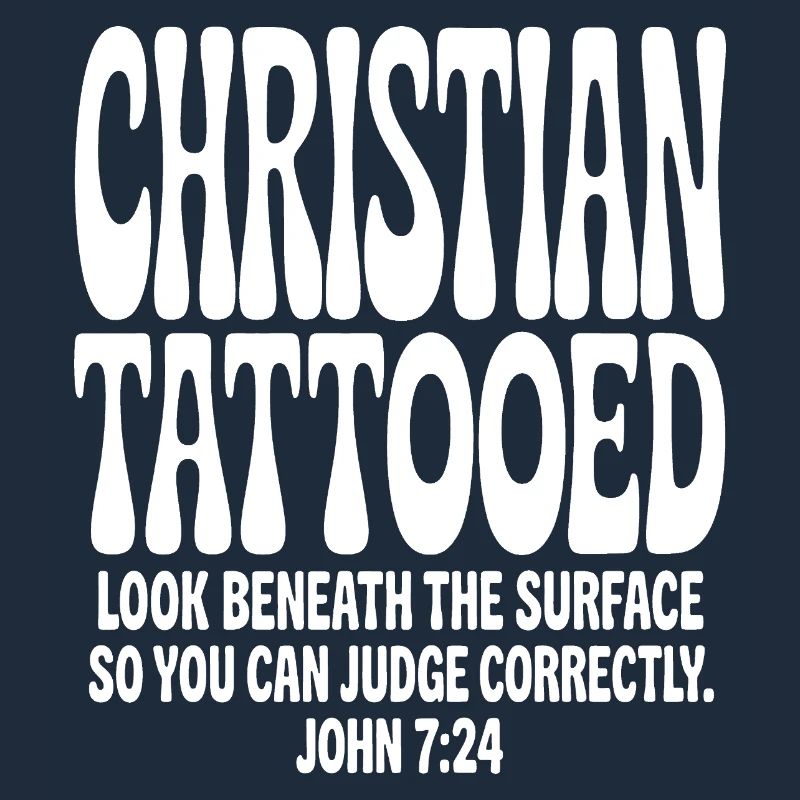 Christian Tattooed Bold Typography Tee