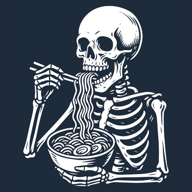 Skeleton Slurping Noodles