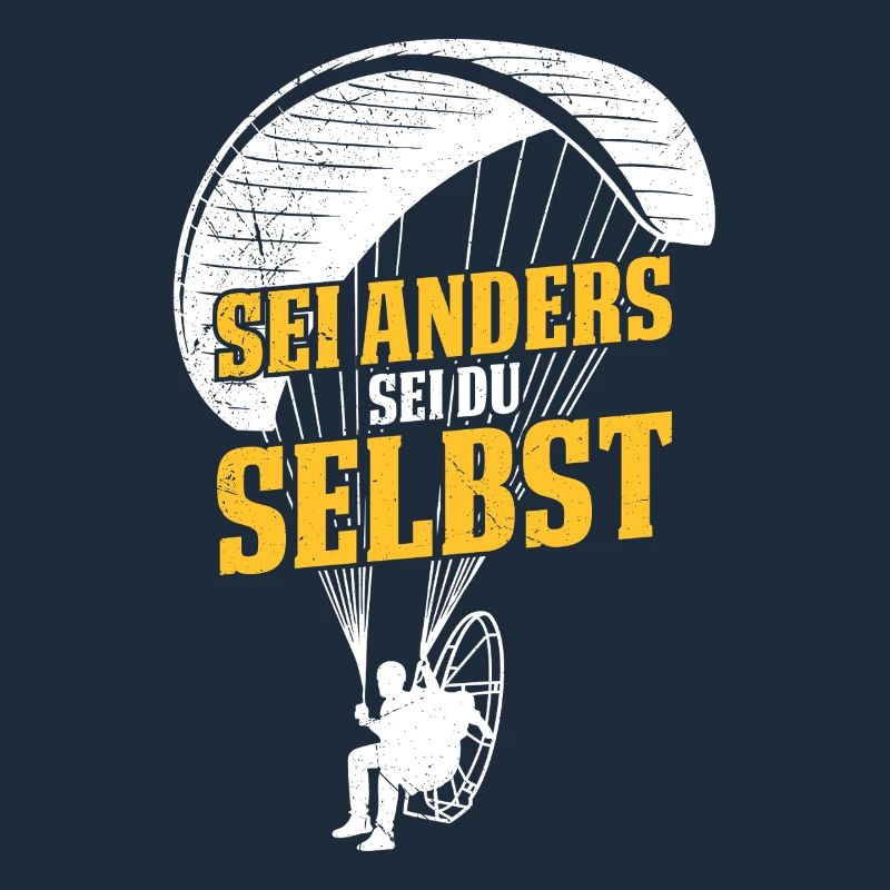 Gleitschirm SEI ANDERS SEI DU SELBST Lustiges