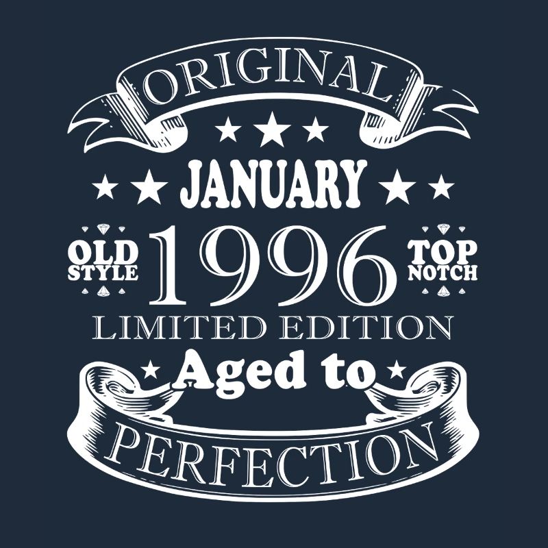 Januar 1996 Vintage-Retro-Geburtstagsgeschenk