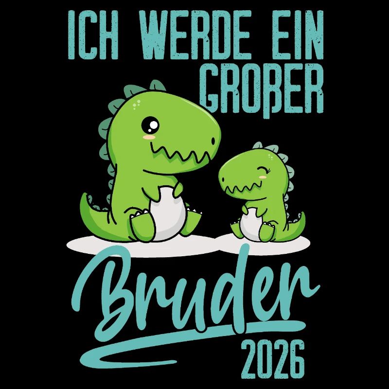 Ich werde ein großer Bruder Dino 2026 Baby
