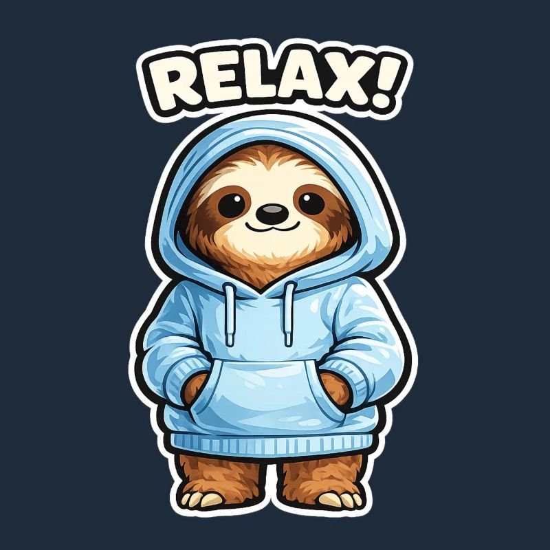 Sweat à capuche Relax Sloth