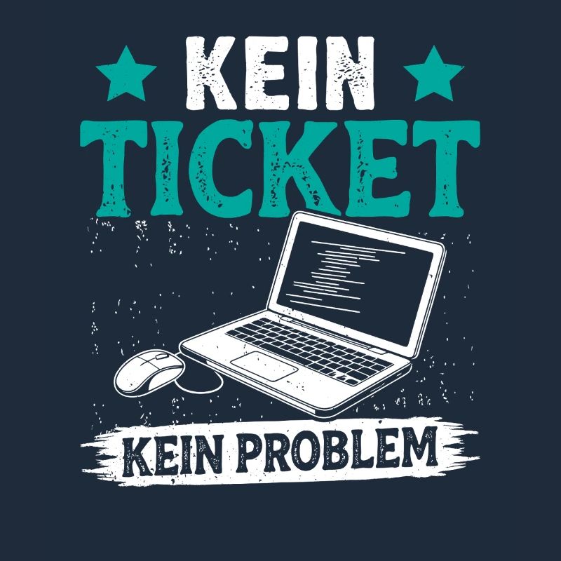 Ordinateur de nerd PAS DE TICKET PAS DE PROBLÈME DRÔLE