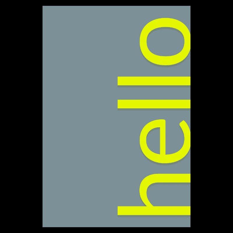 Hello – Modern Minimal Typografie Design