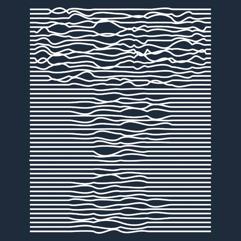Illusion d’optique des rayures ondulées