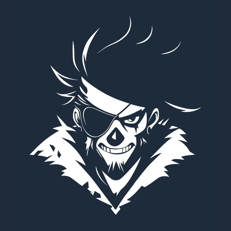 Pirate Skull with Eye Patch – Urban Skull
