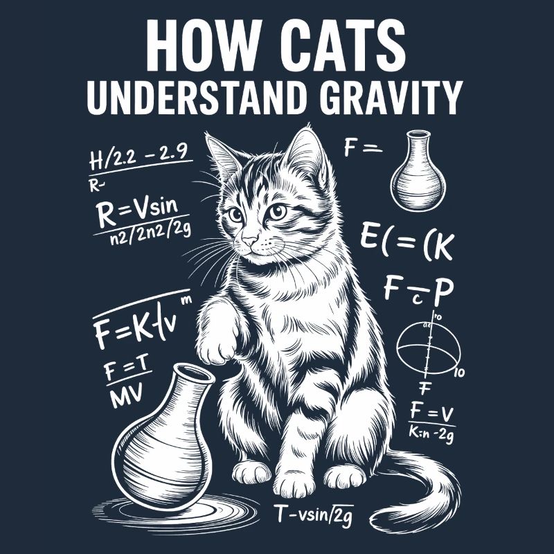 Physics Cats Sayings Math Joke Physics Gift