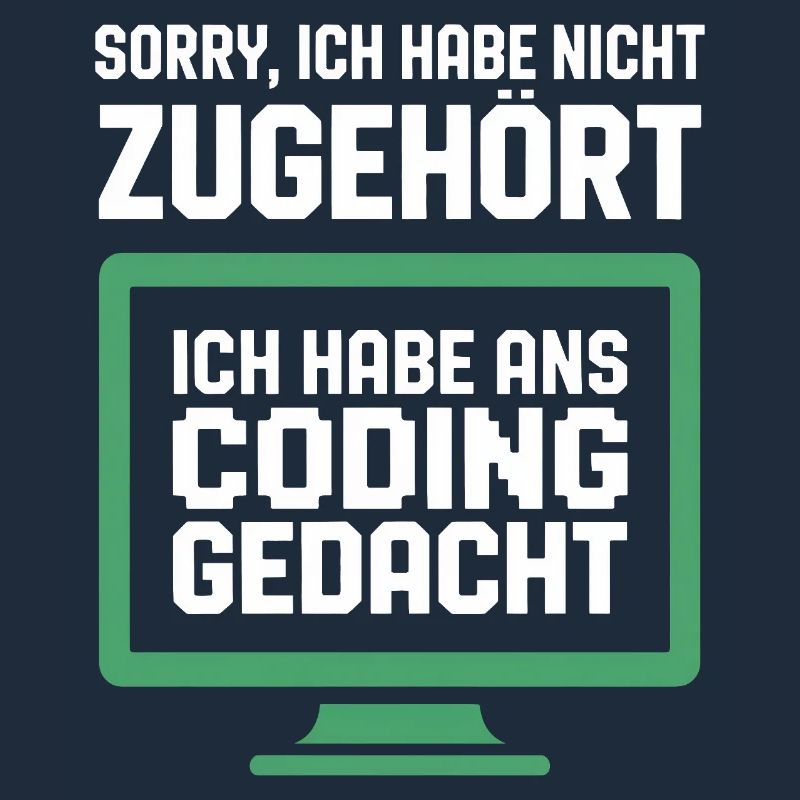 Coding Gedanke am Bildschirm