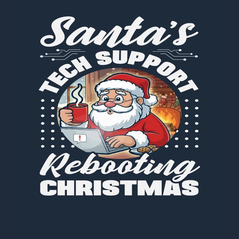 Santa Tech Support Christmas IT