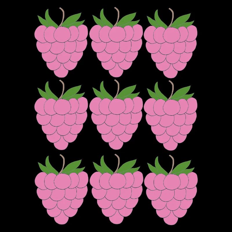Raspberry Grid Pattern
