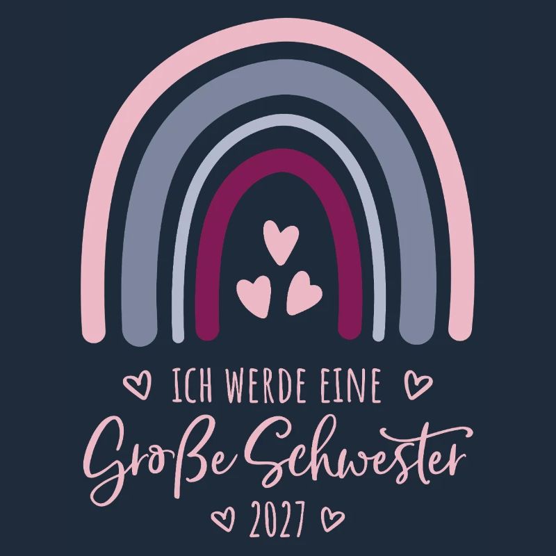 Ich werde eine Große Schwester 2027 Regenbogen