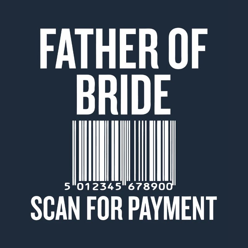 Vater von Bride Barcode Tee
