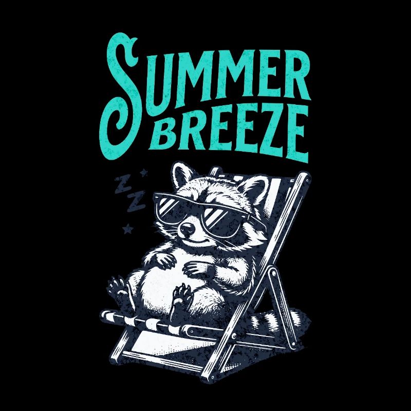 Waschbär Sommer