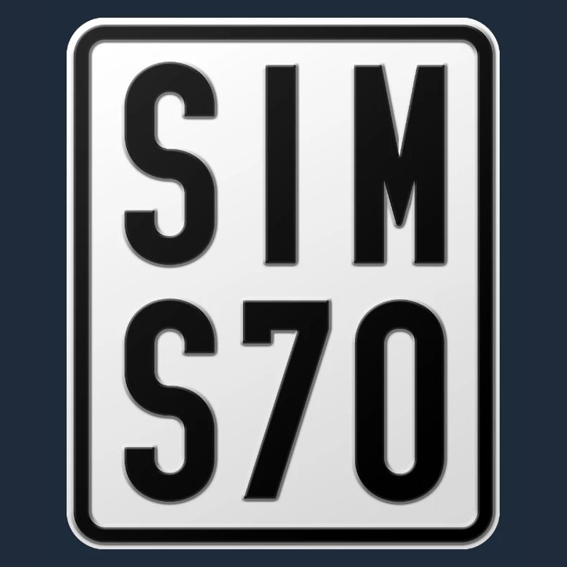 Simson S70 Moped License Plate