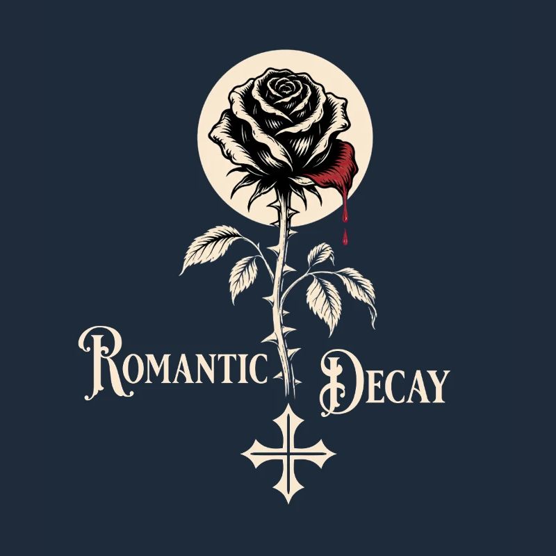 Romantic Decay Gothic Rose Design