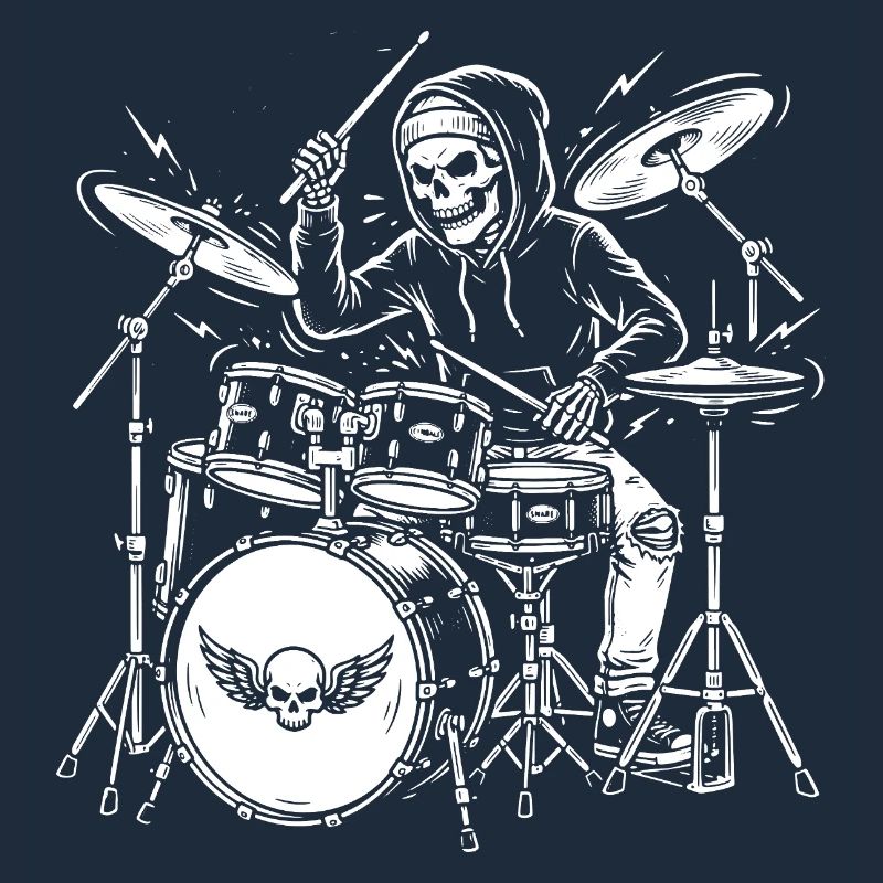 Grim Drummer Skeleton