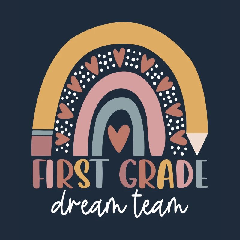 First Grade Dream Team Rainbow