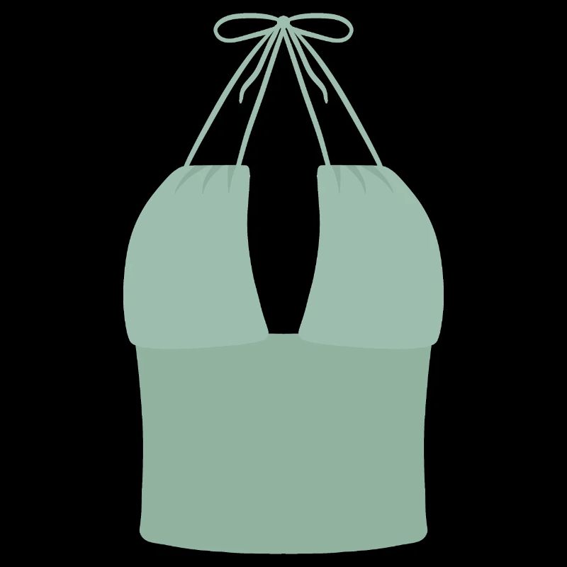 Mint Halter Bikini Top