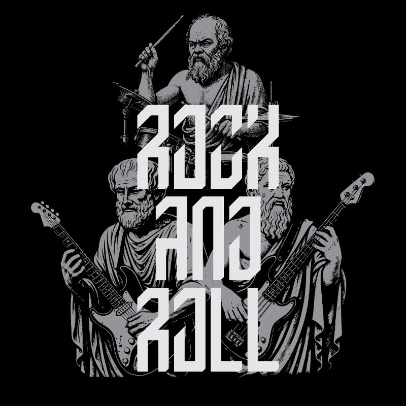 Classic Rock 'n' Roll antike Philosophenband T-S