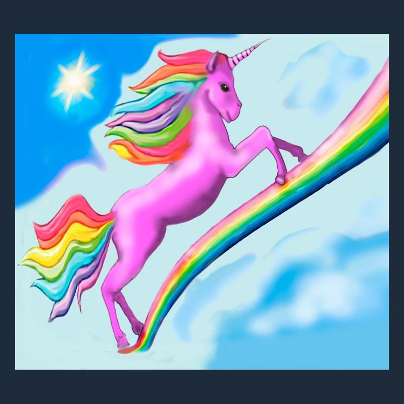 Einhorn und Regenbogen
