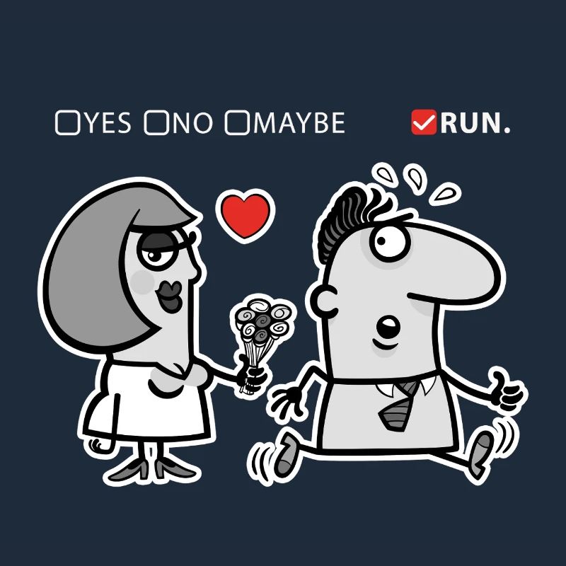 Liebe oder Flucht – Unkonventioneller Humor (Dark Version)