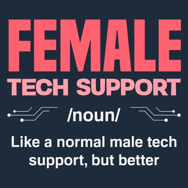 Tech Support Frau Definition IT Admin Computer