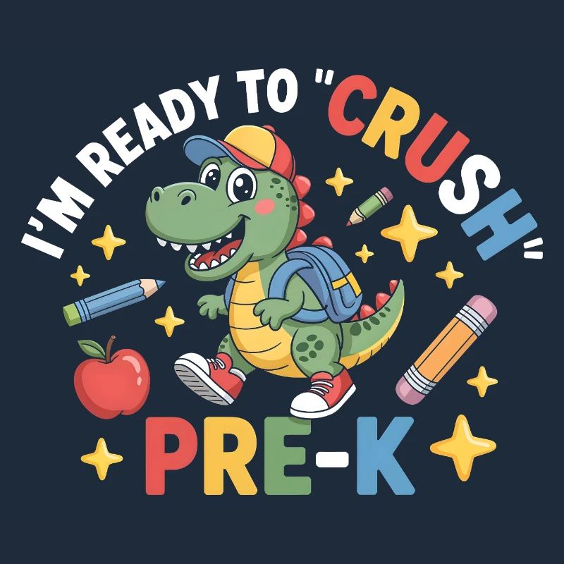 Bereit, Pre K Dinosaurier zu zerquetschen