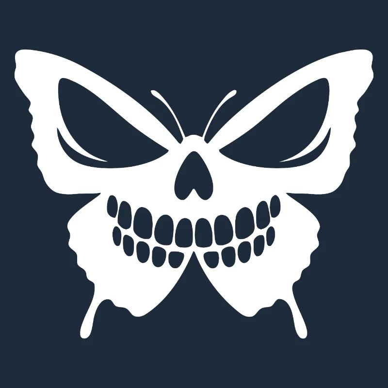 Conception complexe de crâne de papillon