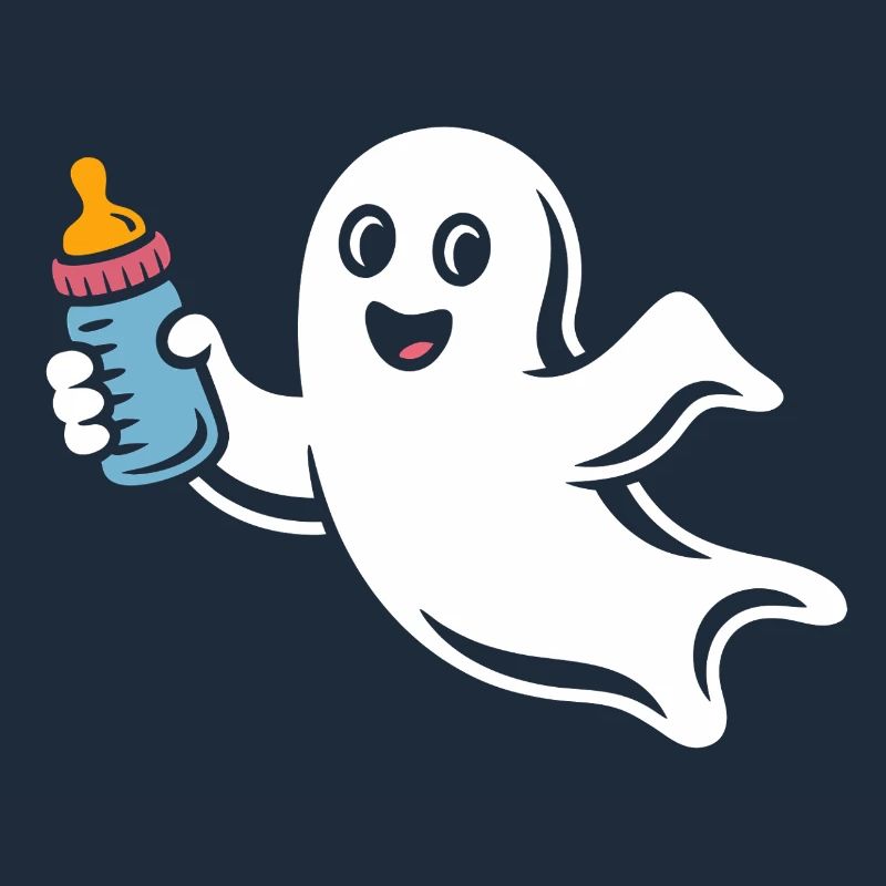 Cheerful Ghost with Bottle