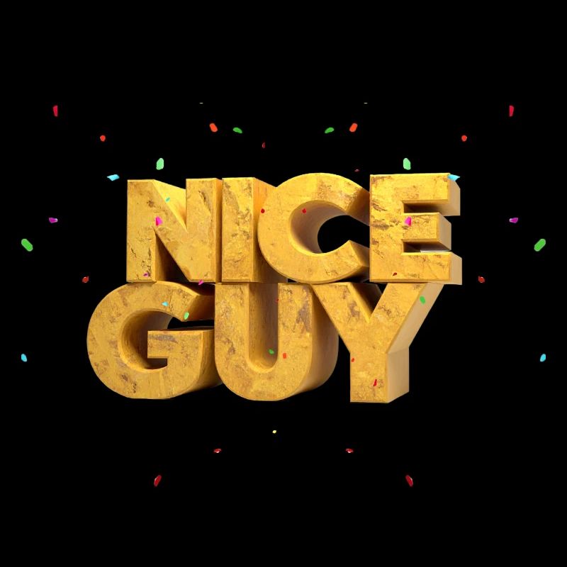 Nice Guy – Monumentale Sandstein-Buchstaben & Konf