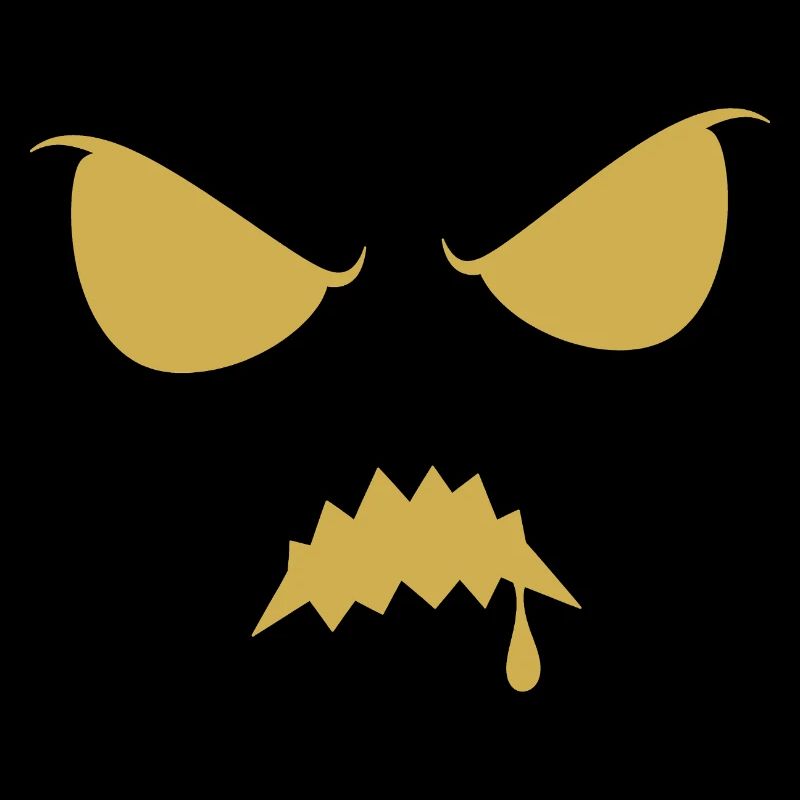 Angry Eyes Drop Mouth