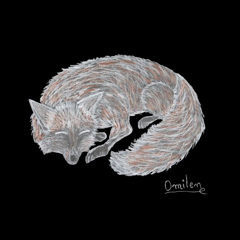 The fox sleeps